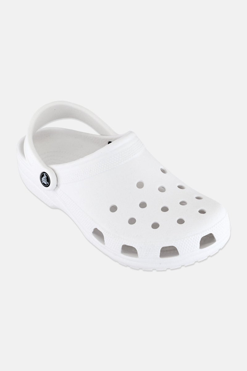 crocs Men Slingback Roomy Fit Classic Clogs, White - Image 1